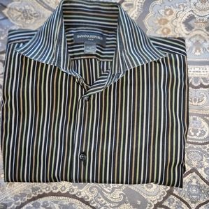 Banana Republic striped dress shirt Medium